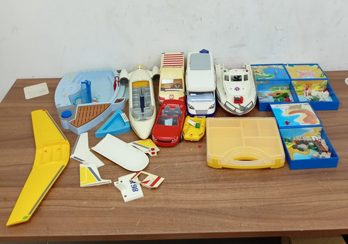 Playmobil rescue plane boat - plane,