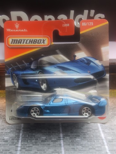 Matchbox maserati mc12 blue - maserati,