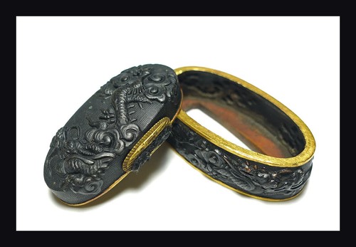 Shakudo nanako fuchi - fuchi, kashira