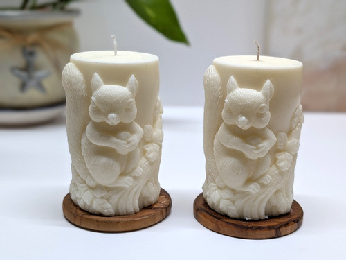 Pair handmade animal figure - pair, of