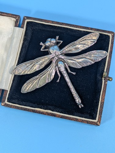 Dragonfly brooch silver - dragonfly,
