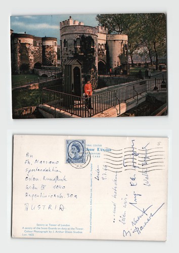Postcard tower of london - postcard,
