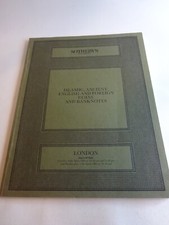 Islamic coins - Sotherbys  Auction Catalogue 1985 - ancient English coins, Bank