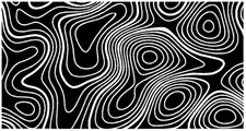 TOPOGRAPHY  2 x SHEET STICKERS