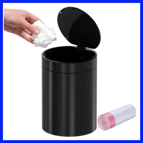 Desktop trash can with - trash,