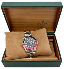 Rolex 16710 GMT Master II Coke Red Black Bezel Gents Watch Auto Steel 40mm 1994