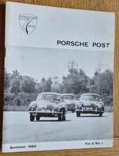 PORSCHE POST Vol. 2 No.1 1965 - Original Porsche Club Journal from 1960's - Cars