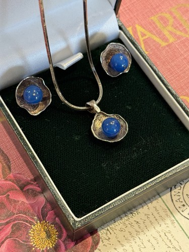 Vintage chalcedony set - vintage,