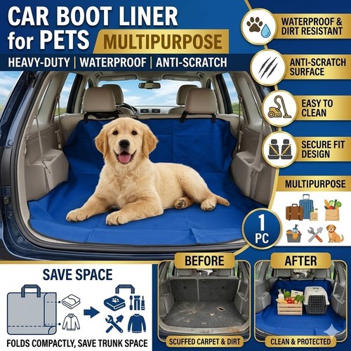 Dog car boot - dog, liner