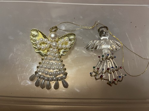 Vintage beaded angel christmas - angel,