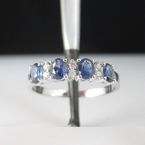 2ct oval cut half eternity - half,