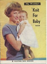 Vintage book of 8 baby/reborn knitting and crochet patterns