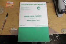 1976 STEYR-DAIMLER-PUCH SPARE PARTS PRICE LIST BOOKLET MOPEDS UK RETAIL