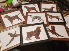 Feather Silhouette Shooting Gift Dog Hound Rabbit Pheasant Gift Hunting 