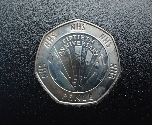 1998 nhs 50p fifty pence - nhs,