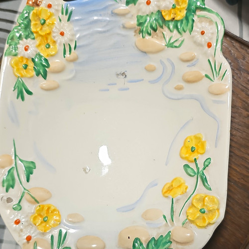 Clarice cliff oval floral - oval,