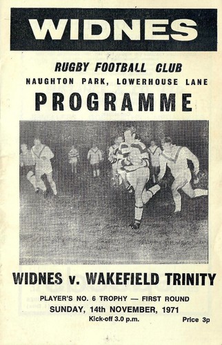 Widnes wakefield 1971 - widnes, v