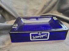 Vintage SCHWEPPES Cobalt Blue