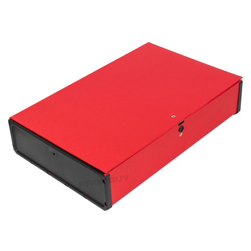 Red foolscap cardboard - foolscap, box