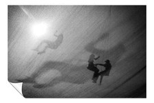 Couples on a swing Silhouette