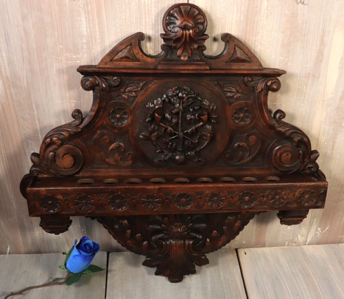 Large french antique pipe rack - antique,