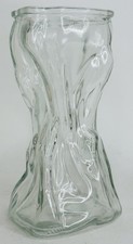 Clear crinkle glass flower
