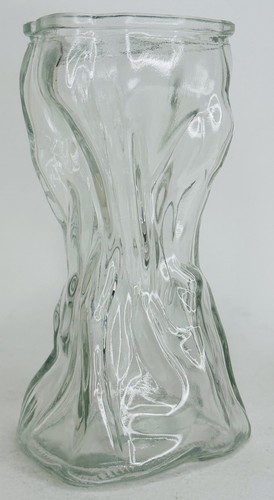 Clear crinkle glass flower