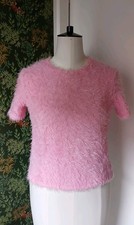 Fluffy Knit Jumper Top Candy