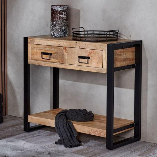 Solid reclaimed wood - wood, console
