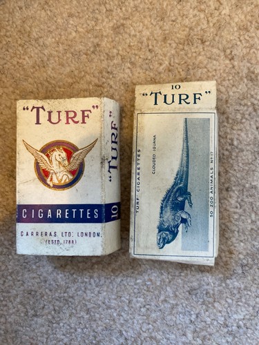 Turf cigarettes empty box - cigarettes,