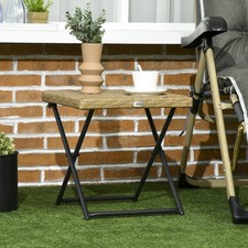Folding Square Rattan Coffee