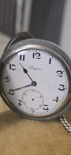 Longines antique silver case - longines,