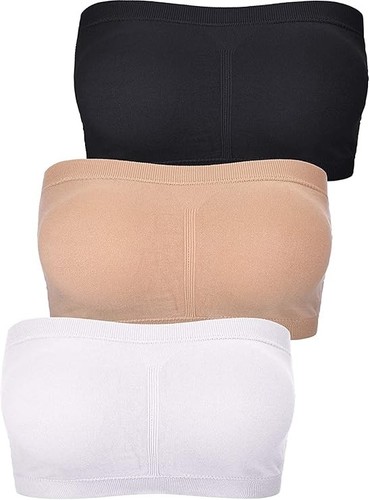 Ladies padded seamless bandeau - padded,