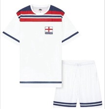 Kids Children England Football Kit T-Shirt Shorts Set 9 10 11 12 13 14 15 years