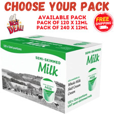 Lakeland Semi-Skimmed Milk Pods 12ml  Long-Life Coffee Creamer Portions UK