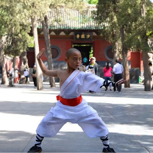 New white shaolin monk kung - white, fu