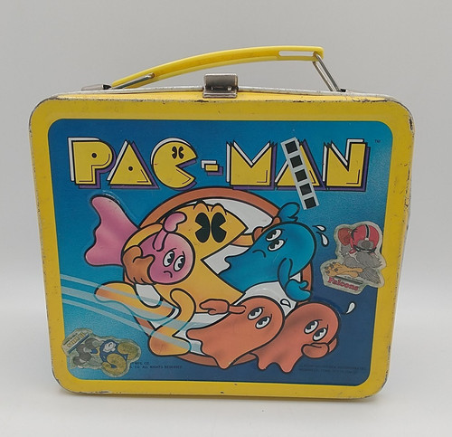 Vintage 1980s pac man metal - 1980s,
