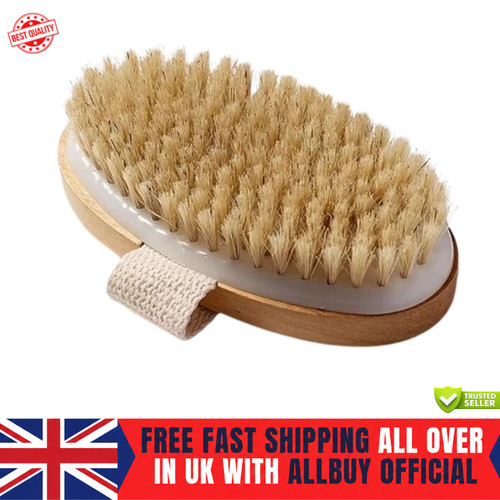 Wooden body brush exfoliator - wooden,