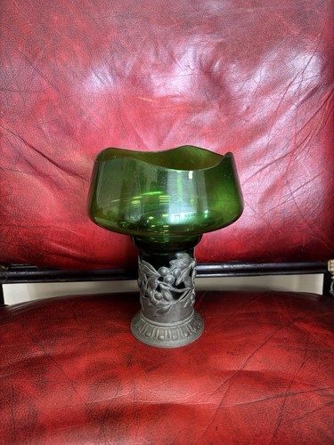 Lovely art nouveau green - green, glass