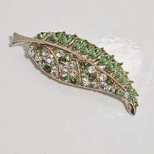 Ciro Stamped Leaf Brooch