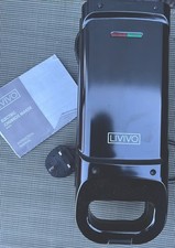 Livivo Black Electric Dessert Churro Maker Machine Healthy Waffle Crepe Doughnut