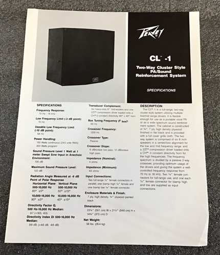Peavey two way - peavey, two-way