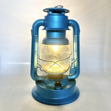 Vintage Dietz Little Wizard Blue 12.5" Battery Powered Lantern Light