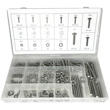 224pc Small Large Nuts Washers