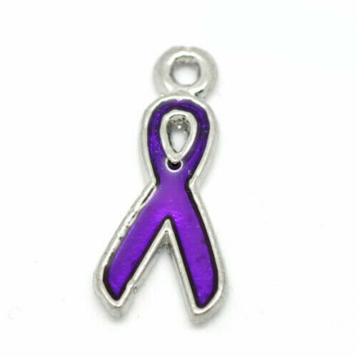 Purple awareness ribbons - purple,