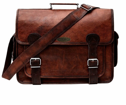 Leather messenger bag - leather,