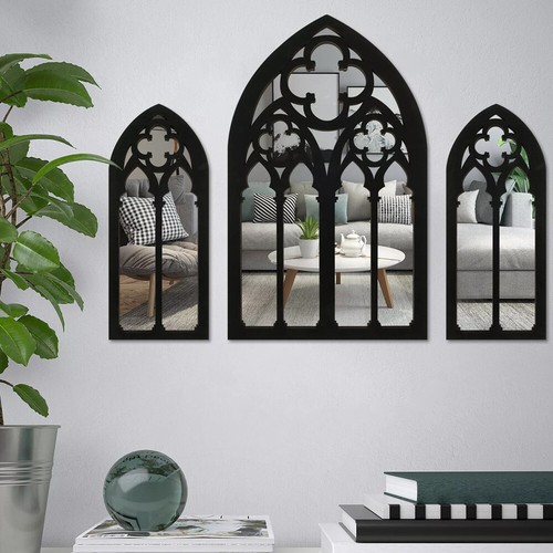 3pcs gothic mirrors wall decor - gothic,