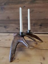 Moose Elk Antler candle holder, hand made, perfect for large table E Stag Deer