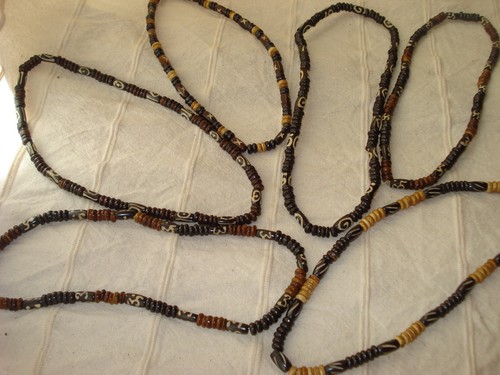 Bone bead surfer choker