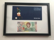 Framed george best fiver - fiver, note